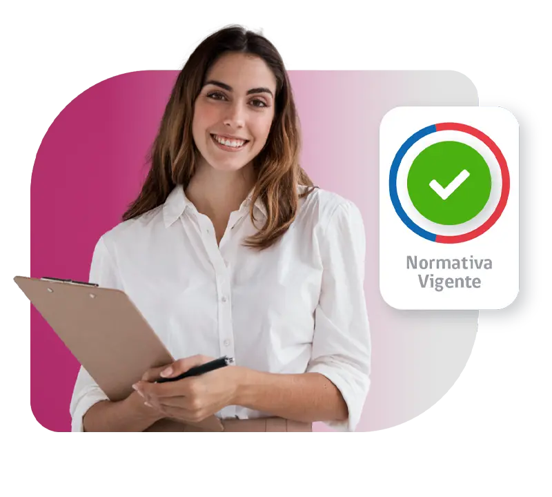 Sello de cumplimiento de normativas chilenas como el Decreto 67 y la Circular N°30.